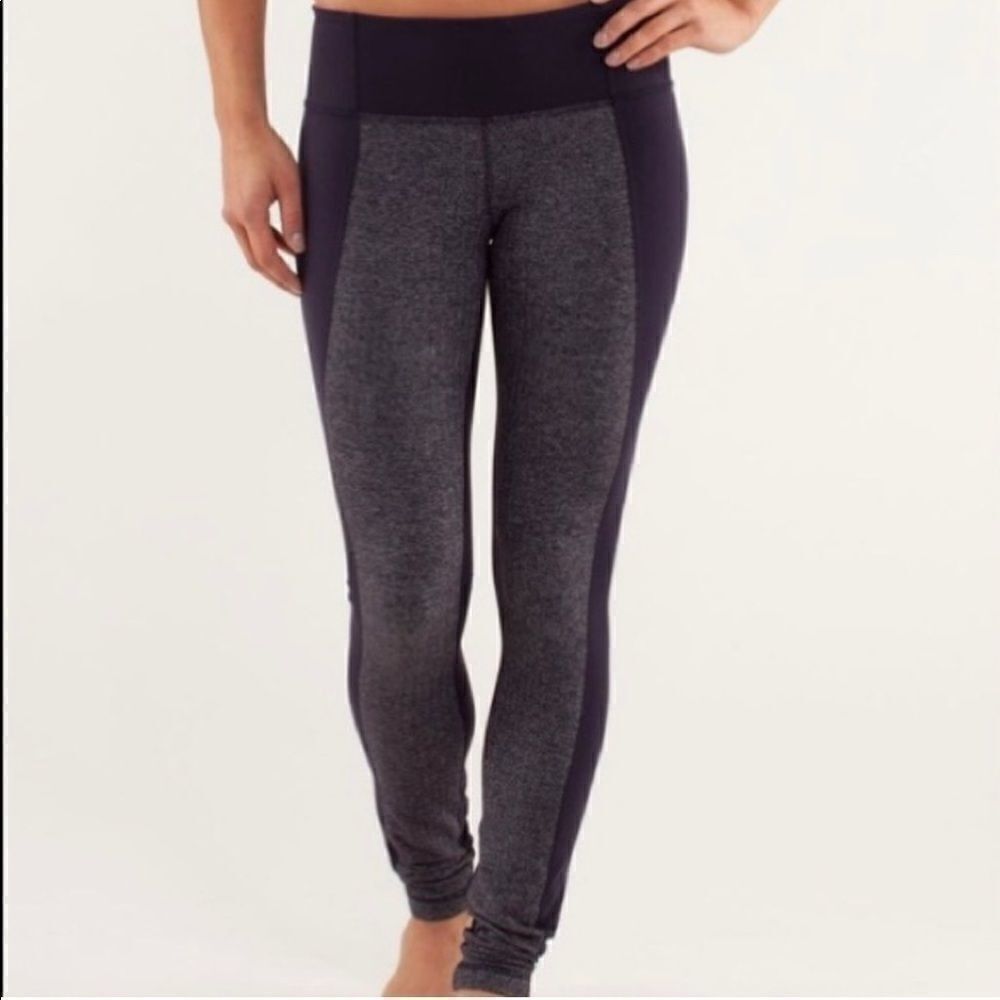 Lululemon Wunder Under Herringbone Swan Plum